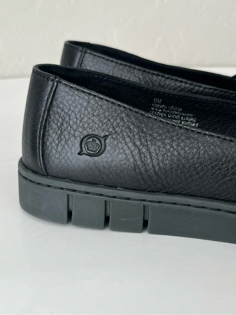 Born Congo leather comfort loafers black hand crafted NEW 9